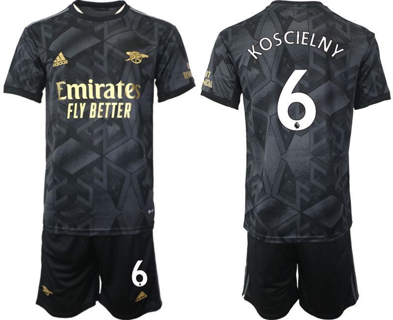 Men 2022-2023 Club Arsenal away black 6 Soccer Jersey